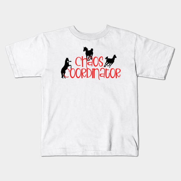 Horse Lover Chaos Coordinator Kids T-Shirt by Imp's Dog House